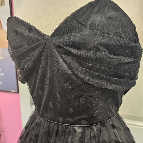 Vintage, retro, Polka-dot, black, prom, homecoming, festival, party, dance - Picture 2 of 10